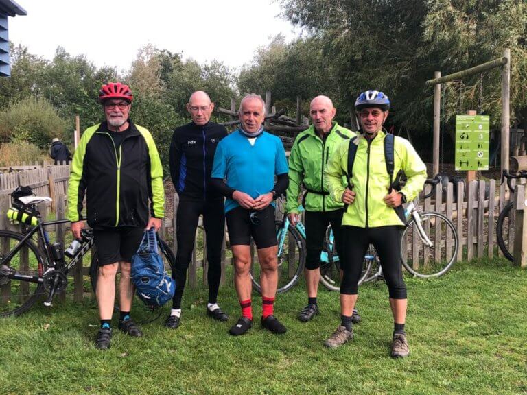 Marston Moretaine and The Forest Centre for lunch. Forty Plus Cycling